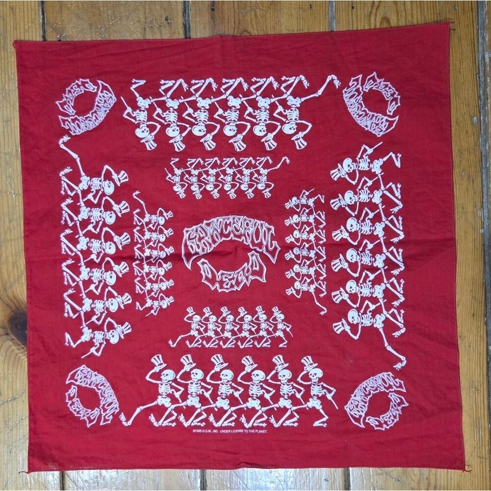 Vintage 1995 Grateful Dead Red Bandana